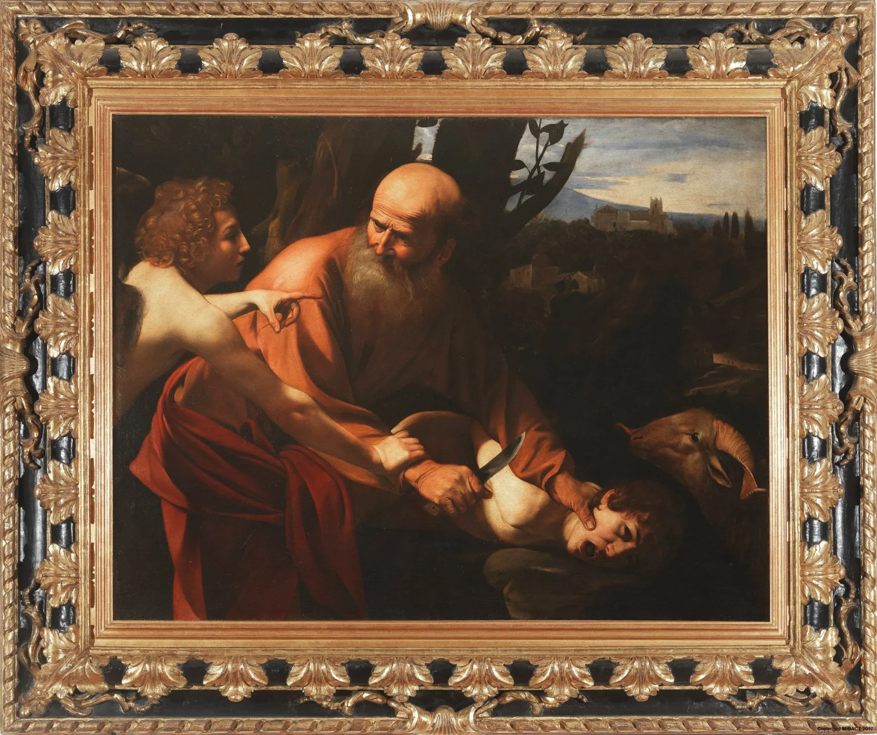 caravaggio sacrificio isacco