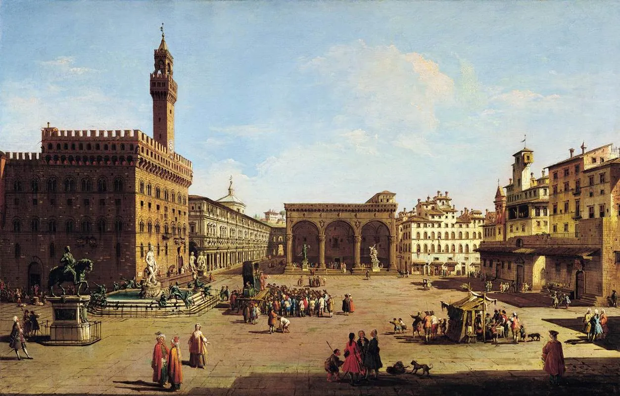 Piazza della Signoria old florence