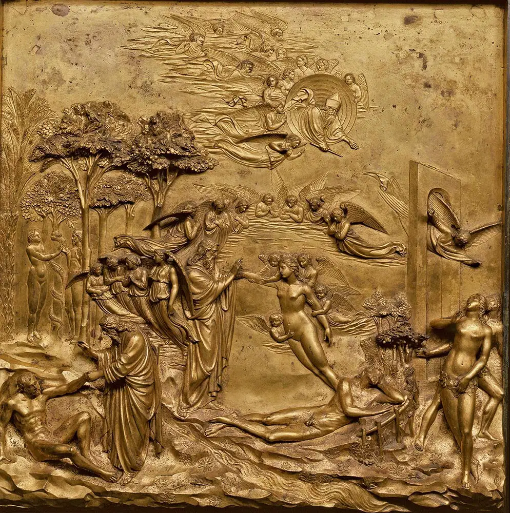 lorenzo ghiberti porta del paradiso adamo ed eva